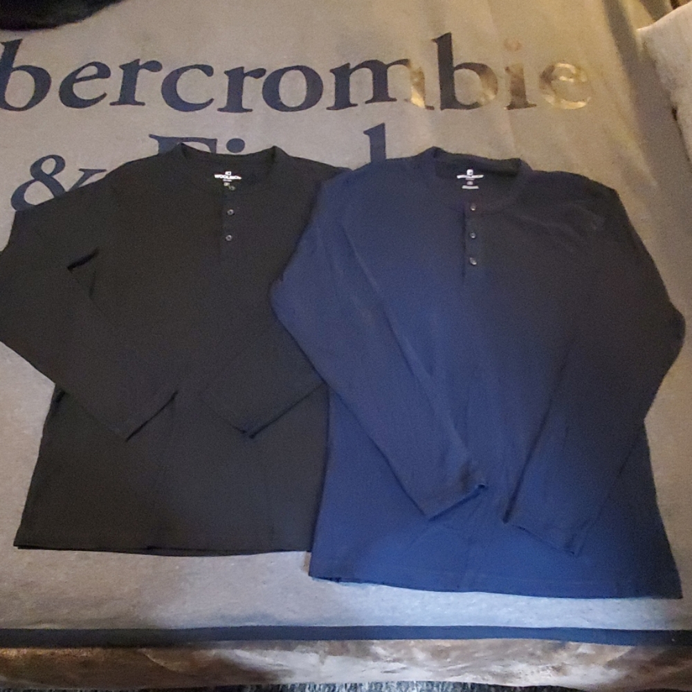 Woolrich long sleeve henley bundle